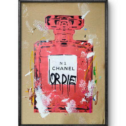 CoD- Stencil bottle on kraft paper #2