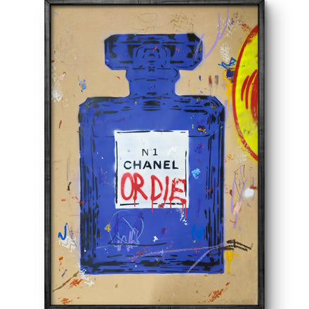 CoD- Stencil bottle on kraft paper #4