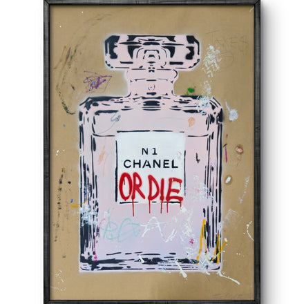 CoD- Stencil bottle on kraft paper #1