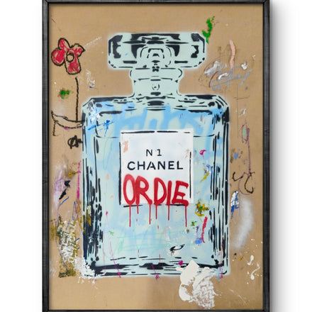 CoD- Stencil bottle on kraft paper #3